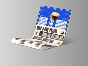 Mobile-friendly restaurant website on phone screen