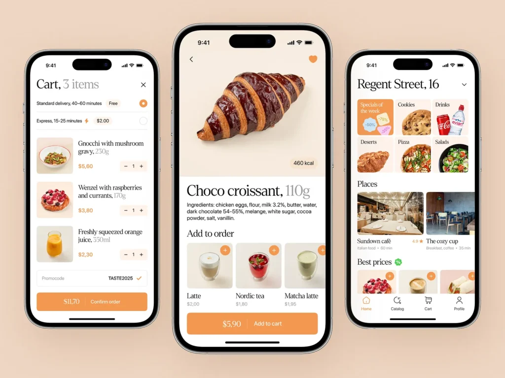 Mobile-friendly restaurant website viewed on smartphone