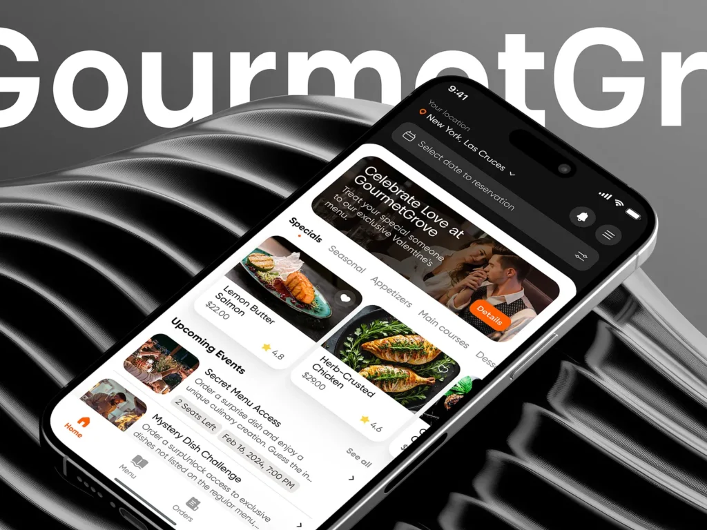 Personalized homepage experience on a 2025 restaurant website