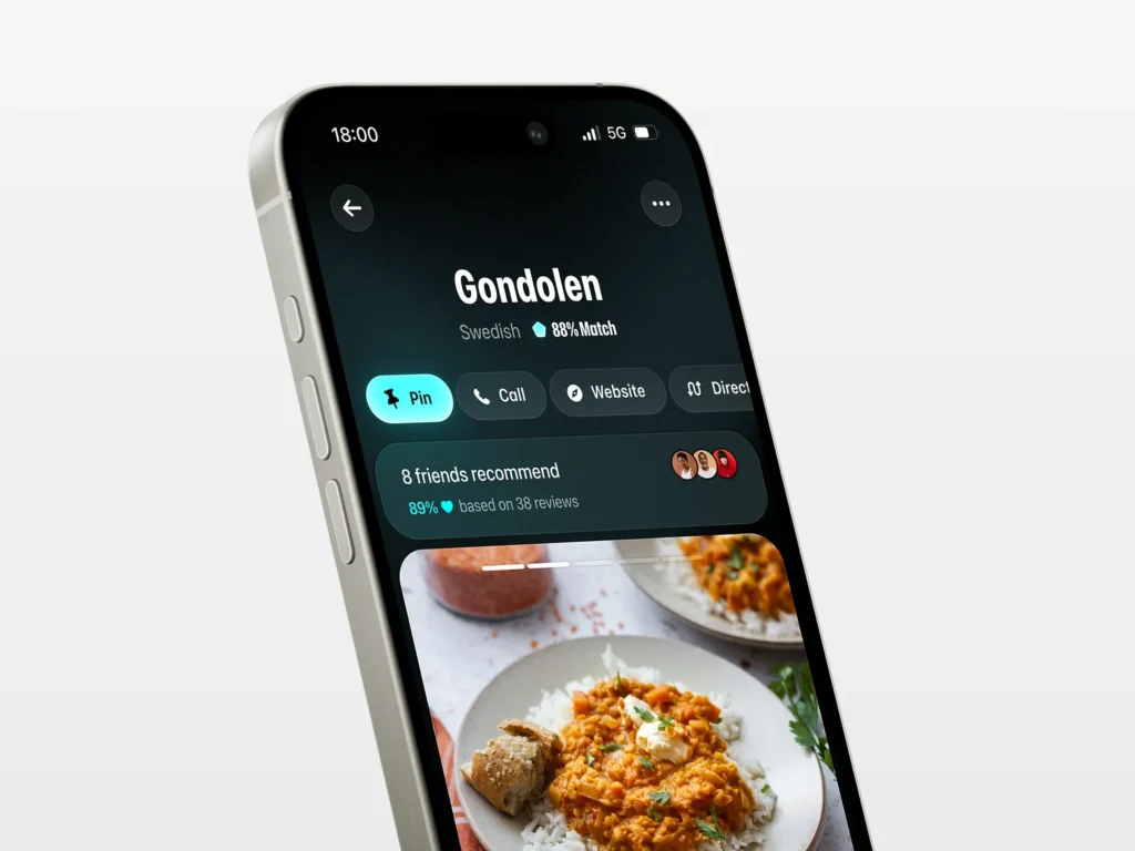 Hero image with high-quality food photography